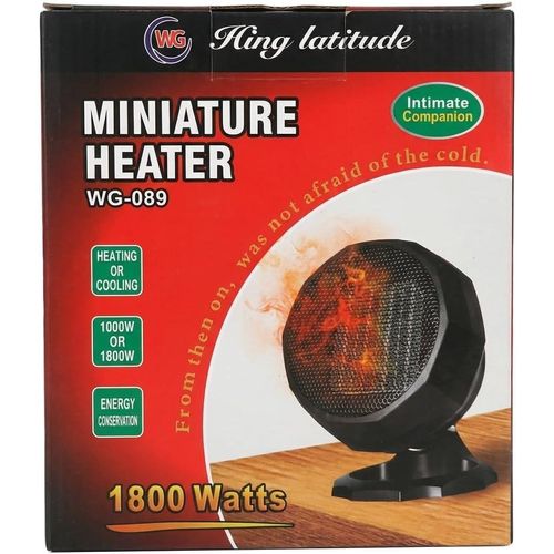 1800W Electric Miniature Heater for Personal Space Warming