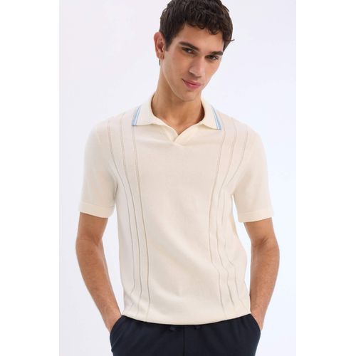 Standard Fit Short Sleeve Knitwear Polo T-Shirt