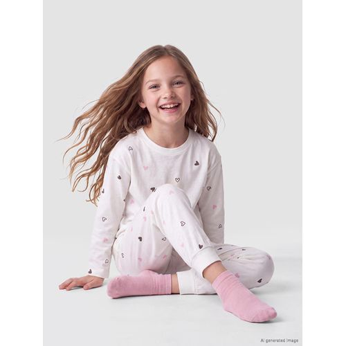 Printed Girl's Pyjamas Set