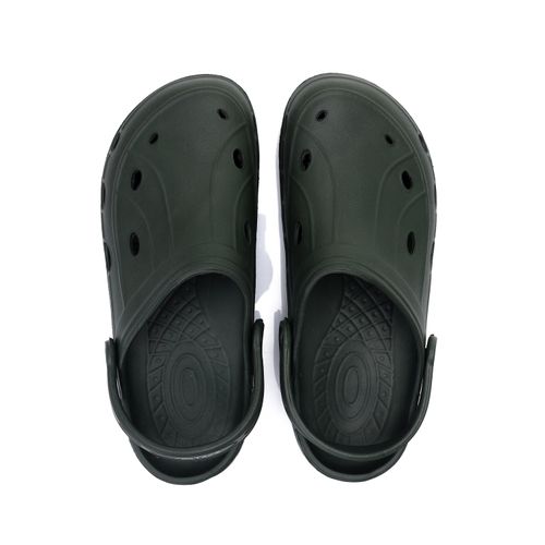 Slip On Rubber Comfy Clogs - Dark Green