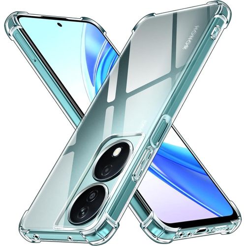 Case Compatible with Honor X7b, Cover Silicone Transparen t TPU Gorilla Anti-shock Protector Camera Shockproof Corners - Clear