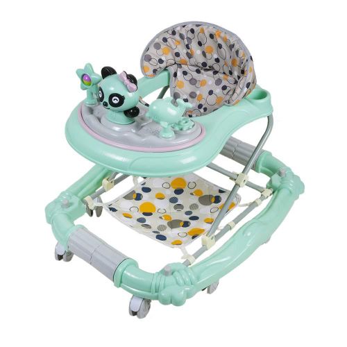 Baby Moo Parent Push Green Walker