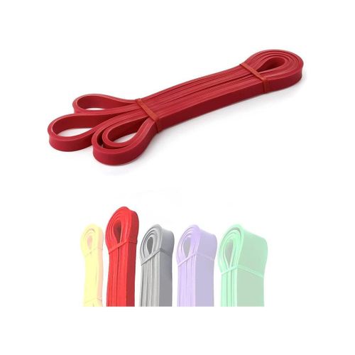 Heavy-duty, durable elastic bands for weightlifting and assisted pull-ups - Red