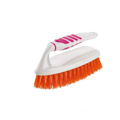 Plastic Cleaning Brush, Hand Scrubbing Brush With Handle Grip for Easy Cleaning Floor & Carpet. (Multicolor)