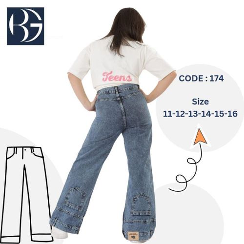 Trendy Wide-Leg Jeans Code 174 Effortless Style Modern Fit