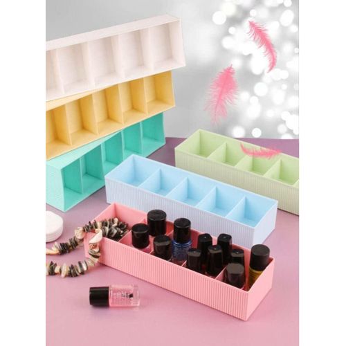 Stylish 5-Compartment Multifunctional Storage Box is the perfect solution for organizing your clothes and personal items at home.This box is creatively designed (7pec)