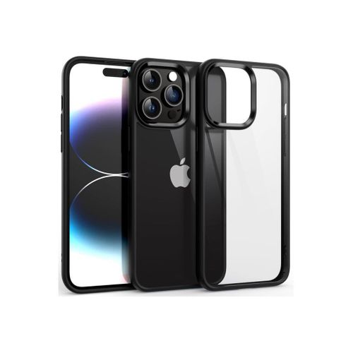 Clear shockproof case for iPhone 11 Pro non-yellowing military-grade drop protection hard transparent back with four air cushions for drop protection 58-inch black phone cover