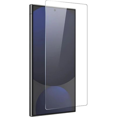 شاشة حماية زجاجية 2.5D شفافة من واتس موب، متوافقة مع جالاكسي S25 الترا، شاشة شفاف عالية الدقة بجودة ممتازة، تدعم قفل ببصمة الإصبع، بدون إطار أسود