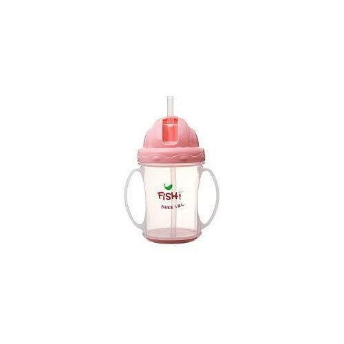 CUP WITH STRAW PINK 240 ML