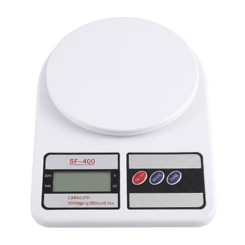 Electronic Kitchen Scale SF-400 in Pink & White - High Precision for Ingredients, Ideal for Cooking & Baking