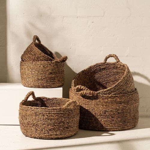 Luxury Natural Wicker Storage Basket
