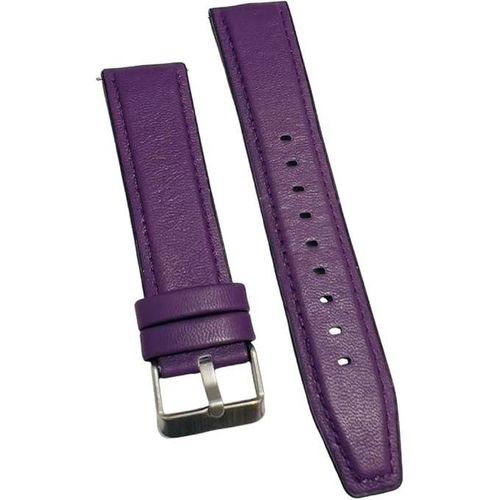 22mm Leather Silicon Strap Compatible With 22 Mm Strap For CMF Watch Pro/CMF Watch Pro 2 - (Only Strap) Smart Band Bracelet Straps... Purple Silver Buckle