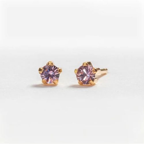 Caress Earrings Birthstone June – Alexandrite Claw Set