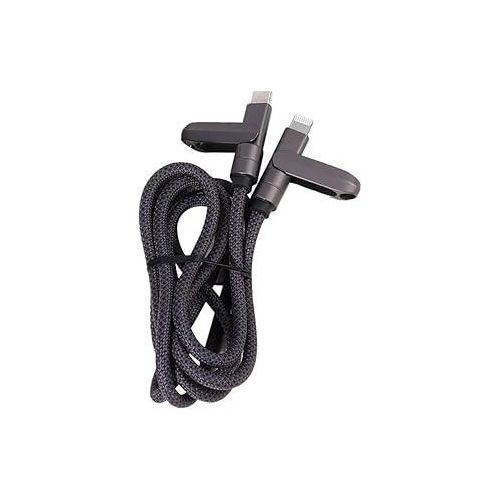 KM Technology Majen-tik Cable CL-016 Lanyard for carrying mobile phones Type-C To iOS 8 Pin, Strong & Durable, Supports Data Transmission, Super Fast Charging, Length 130cm