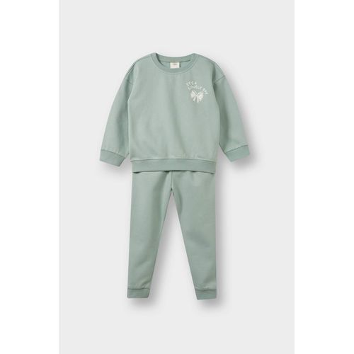 2 piece Regular Fit Crew Neck Flower Set