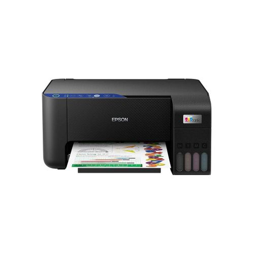 EPSON Ecotank L3251 Home Ink Tank Printer, A4 Color 3-in-1 Printer with Wi-Fi Direct, 5760 x 1440 DPI Resolution, 10 Pages/min Print Speed, USB/WiFi, 100 Sheets Paper Tray Capacity Black