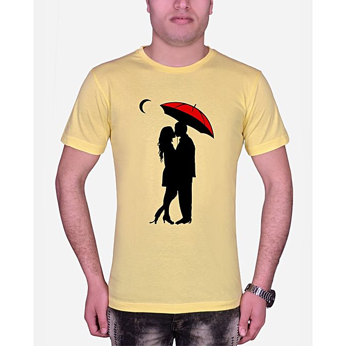 اشتري Marley Round Neck Love T-shirt – Yellow في مصر