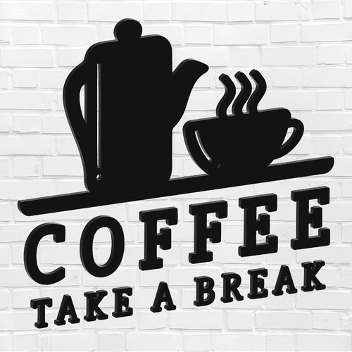 ديكور حائط مطبخ عالي الجودة, قطعة فنية للمطبخ, خشب MDF إسباني، لون أسود، سماكة 6 ملم، لاصق دبل فيس، ديكور مجسم عصري، تصميم أنيق وجاهز للتثبيت