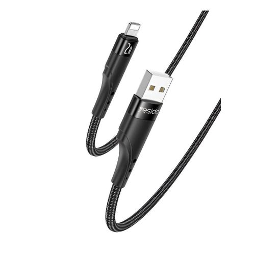 USB to Lightning Cable 2A 3M CA109, Fast Charging, Data Transfer, Durable Braided Design
