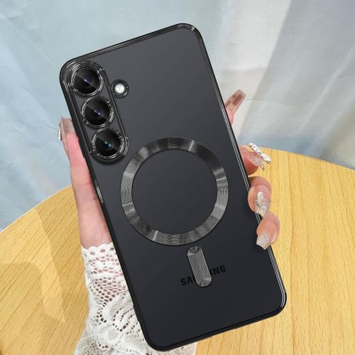 Magnetic Case for Samsung Galaxy A56/Samsung Galaxy A36, Camera Lens Full Protection, Compatible Wireless Charging, Shockproof Soft TPU Cover (Black, Samsung A56/ Samsung A36)