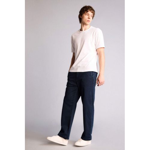 Soft Textured Wide Leg Jeans