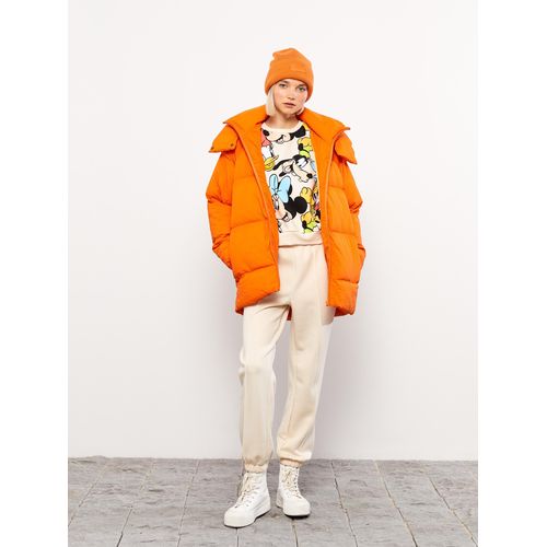 Women's Hooded Plain Puffer Coat