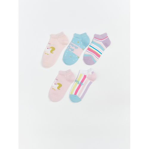 Girl's Patterned Bootie Socks, 5-Pack