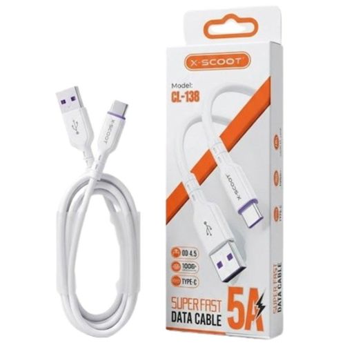 X-SCOOT Original 5A Super Fast Charging type-c Cable with High Speed Data Transfer Durable Rapid Charge Cable Designed for Power Performance and Everyday Use