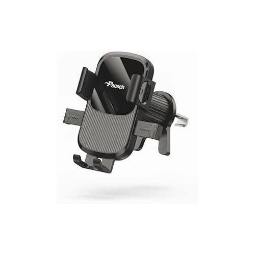 Car Phone Holder Zinc Alloy Build - 360 Adjustment Compatible with 3565 Inch Smartphones - PH-003 - Black