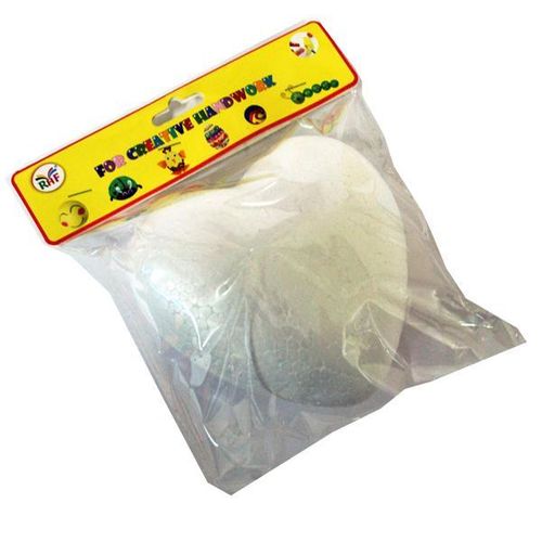foam medium heart shape white Model T047
