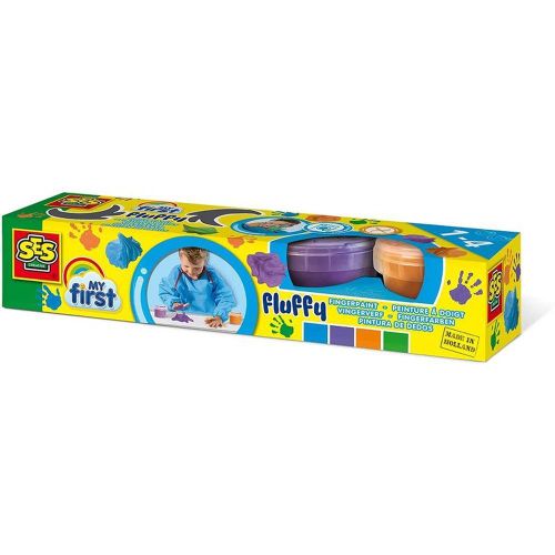 My First Fluffy Finger Paint Set 4 Colors 4 Pieces 4 x 110 ml - 14441