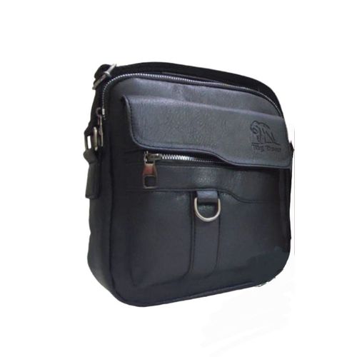 Leather Shoulder Bag - Black