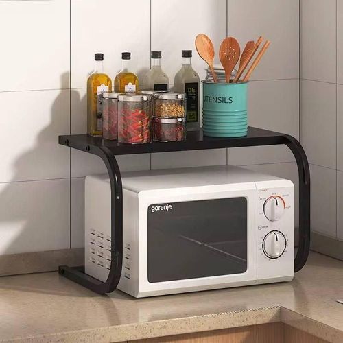 Multi-Tier Microwave Stand and Kitchen Organizer - Heavy Duty Metal Frame