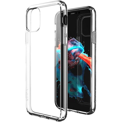 جراب خلفي ناعم من السيليكون والبولي يوريثين الحراري لموبايل ايفون 11 برو ماكس، شفاف