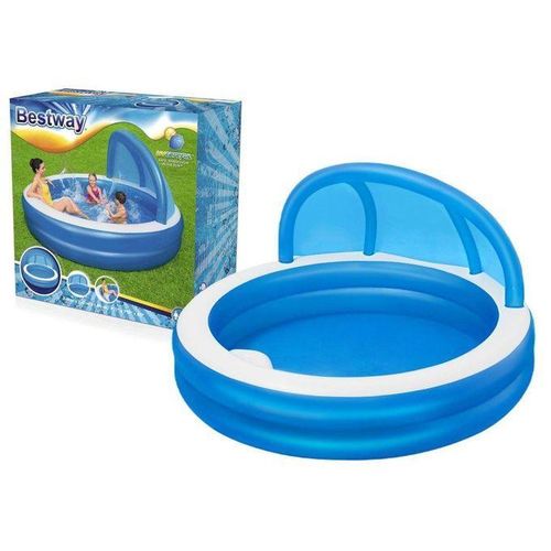 Summer Days Family Pool With Sunshade And Splash 2.41m x 2.41m x 1.40m