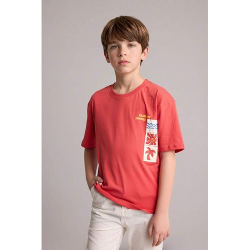 Boy Oversize Safari Print Short Sleeve T-Shirt