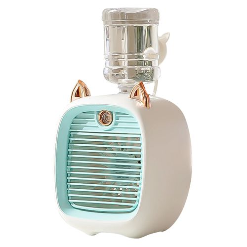 Mini Air Conditioner Desktop Humidifier Fan with 3 Speeds and 2 Mist Modes