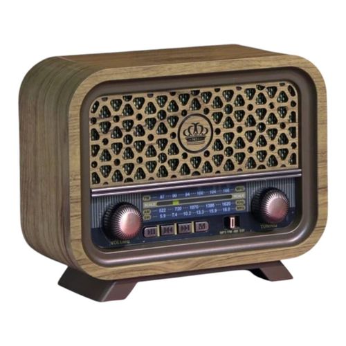 Classic charging radio am fm that supports flash drives, memory cards and aux mode