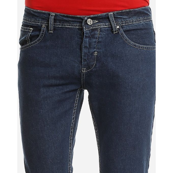 Momo Basic Slim Fit Jeans - Blue | Buy online | Jumia Egypt