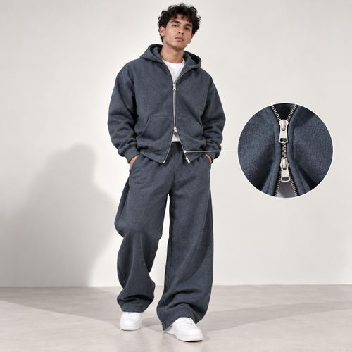 Men’s Cotton Fleece Milton Double-Zip Tracksuit