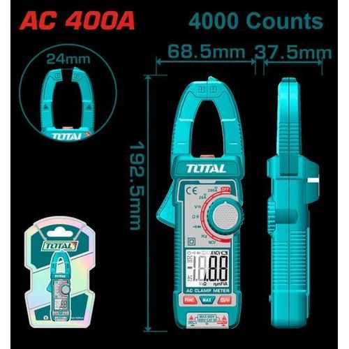 Digital AC clamp meter 400 Ah