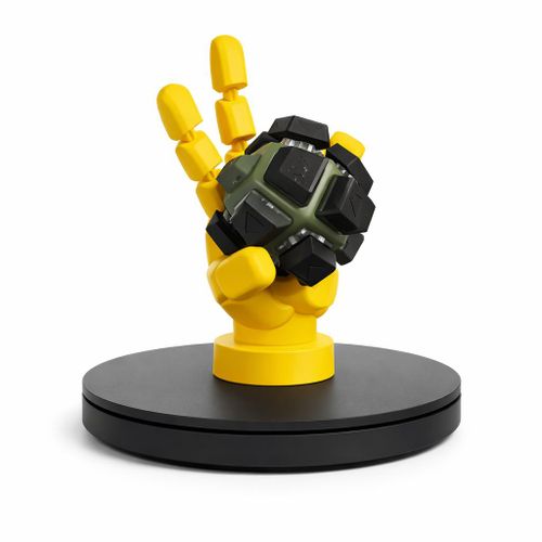 ClickForge 10X Mechanical Clicker Fidget – 10 Tactile Switches for Stress Relief & Focus (ClickForge Grip Display Stand – Articulated Hand Base With ClickForge 10X Mechanical Clicker Fidget)