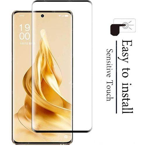 5D Glass screen protector , Slim Black Frame , Full adhesive , Delicate Touch , Olecphobic Coating , Whole Transparency Compatible With Realme 11 Pro - Black Frame