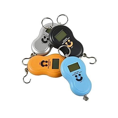Portable mini digital scale with LCD display, 50kg capacity, dual accuracy, and easy-to-use net weight function, great for kitchen, shopping, or outdoor weighing tasks.