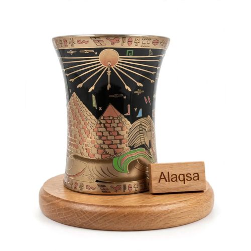 pharaonic Flower mug ancient Egyptian souvenirs gifts for women and men from Egypt (300 MM)