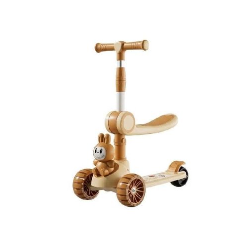 3-in-1 Kids Scooter with Cute Design Ride-On Walker & Stand-Up Scooter Adjustable Handlebar
