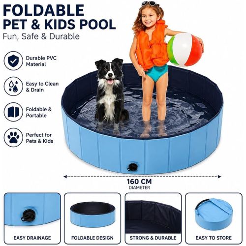 Very large sized Dog Pool Swimming Pool for Dogs (Diameter 160 cm x 30 cm)