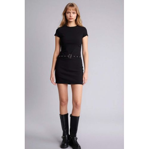 Bodycon Crew Neck Mini Dress