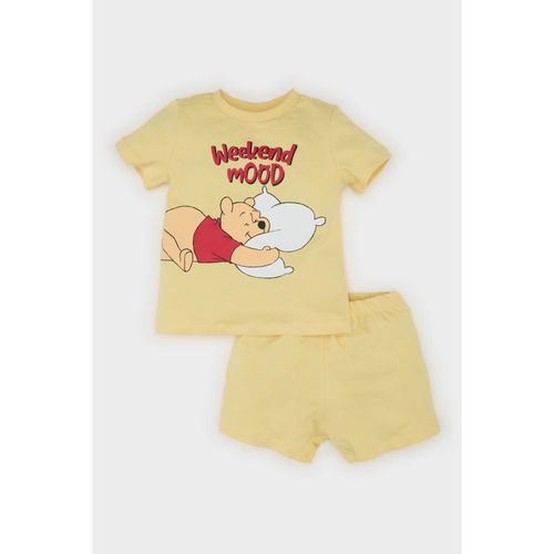100% Cotton Disney W?nn?e The Pooh Waist Elastic Pajamas Set Men Baby