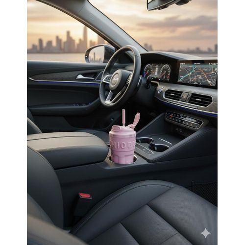 Glass Straw Mug - Ergonomic 450ml travel cup with integrated straw, durable borosilicate glass, vibrant color finish, your perfect companion for work, travel, or home.